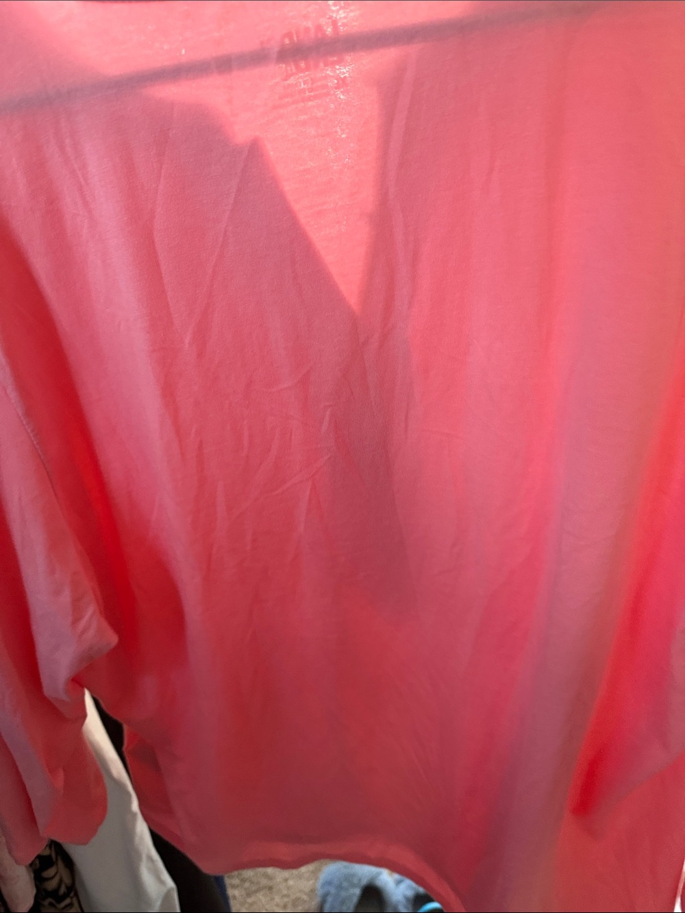 Lands' End pink/Coral Pintuck Button-Front Blouse. XL. nwot - Picture 7 of 7